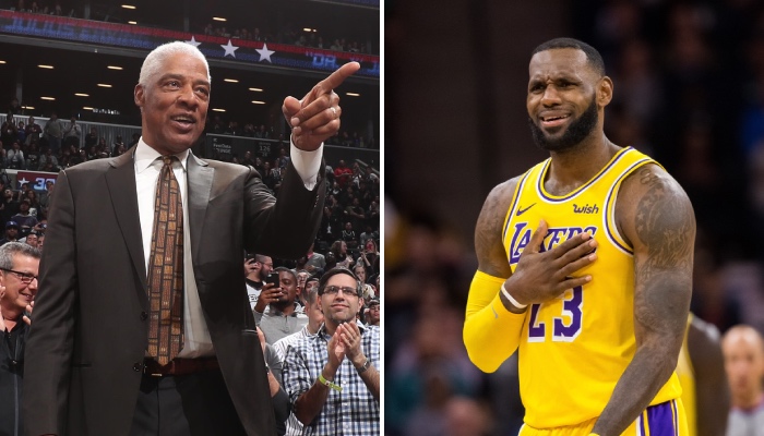 La légende NBA des Philadelphia 76ers, Julius Erving, a désigné son joueur actuel favori, et a snobé la superstar des Los Angeles Lakers, LeBron James