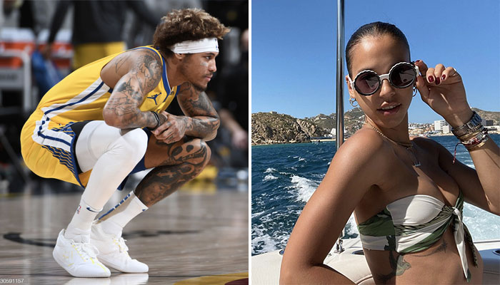 L’arrière des Golden State Warriors, Kelly Oubre Jr. (gauche), fait l’objet de vicieuses menaces de la part de son ex-petite amie, Makena LeDuff