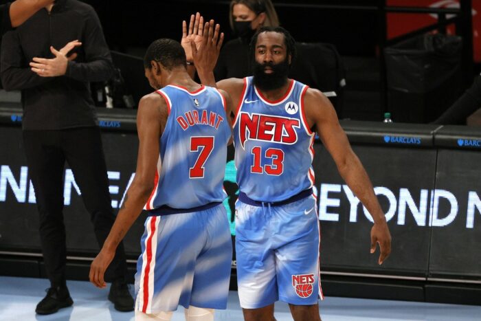 Kevin Durant James Harden Brooklyn Nets