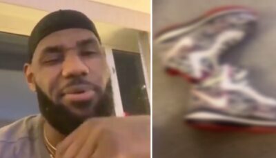 NBA – LeBron dévoile en direct ses nouvelles LeBron 8 V/2 « Graffiti »