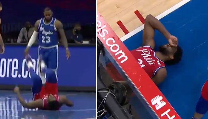 LeBron se prend une flagrante après un geste inapproprié sur Embiid ! NBA