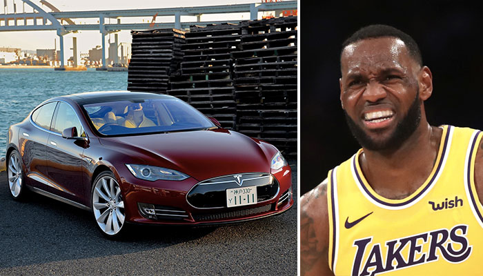 La star NBA des Los Angeles Lakers, LeBron James, comparé à une Tesla par Kendrick Perkins