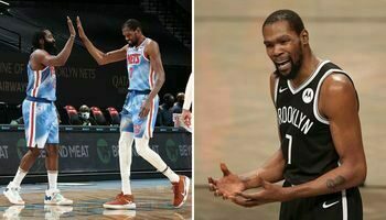 NBA – KD peste contre la « terrible » perf de son duo avec Harden