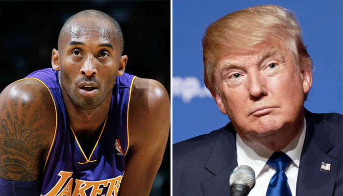 Donald Trump rend homme à Kobe Bryant NBA au national garden