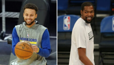 NBA – La réaction hilarante de Kevin Durant au panier clutch de Steph Curry