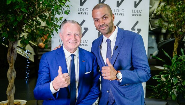 Jean-Michel Aulas et Tony Parker