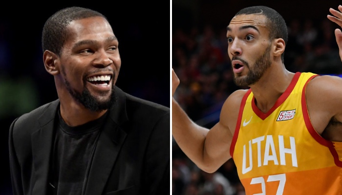 NBA Le meilleur pote de KD degomme Rudy Gobert. et se fait bloquer