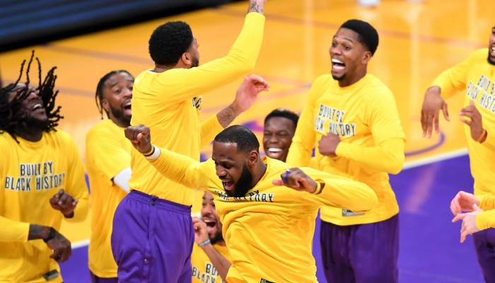LeBron James, Anthony Davis, et d'autres Lakers font la fête en NBA