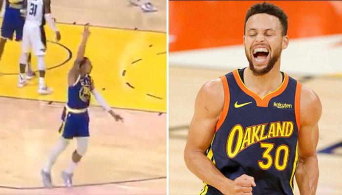 La géniale séquence entre Steph Curry et un coéquipier en plein match NBA