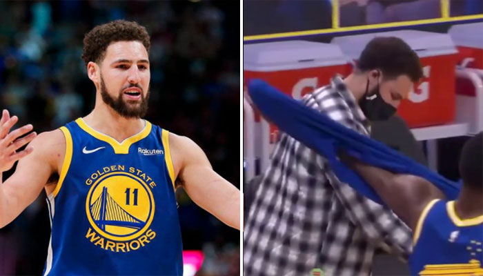 La vidéo déchirante de Klay Thompson sur le bord du parquet NBA