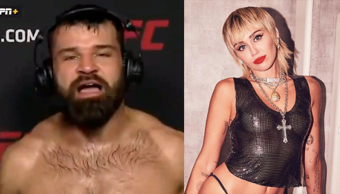 UFC 268 Miley Cyrus Julian Marquez Sait-Valentin