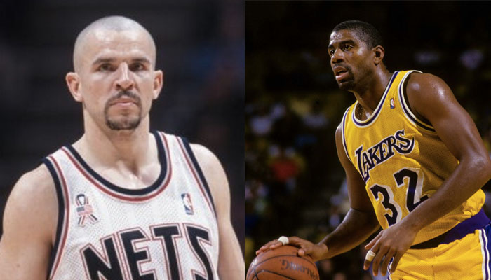 Jason Kidd aux Nets et Magic Johnson aux Lakers