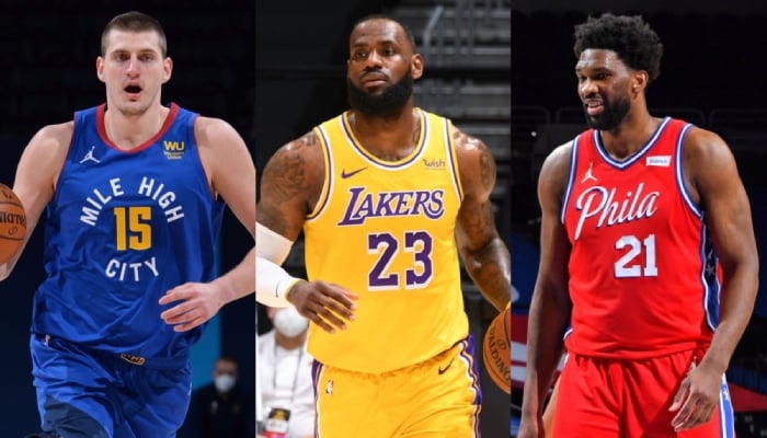 Les superstars NBA Nikola Jokic (Denver Nuggets), LeBron James (Los Angeles Lakers) et Joel Embiid (Philadelphia 76ers) mènent la course pour le titre de MVP d'après le récent sondage réalisé par ESPN