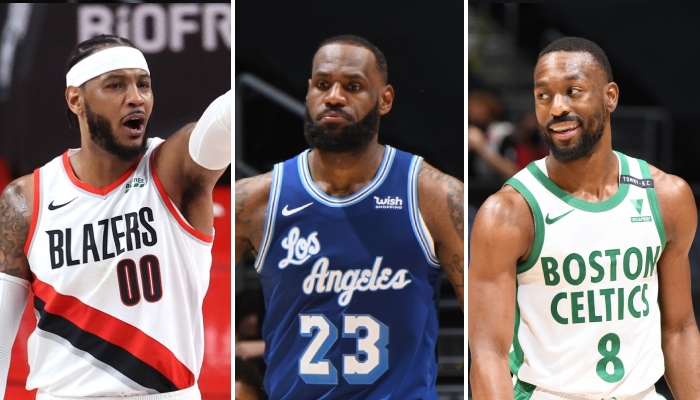 Les stars NBA des Portland Trail Blazers et de Boston Celtics, Carmelo Anthony et Kemba Walker, réagissent à l'avis incendiaire de LeBron James sur le All-star game