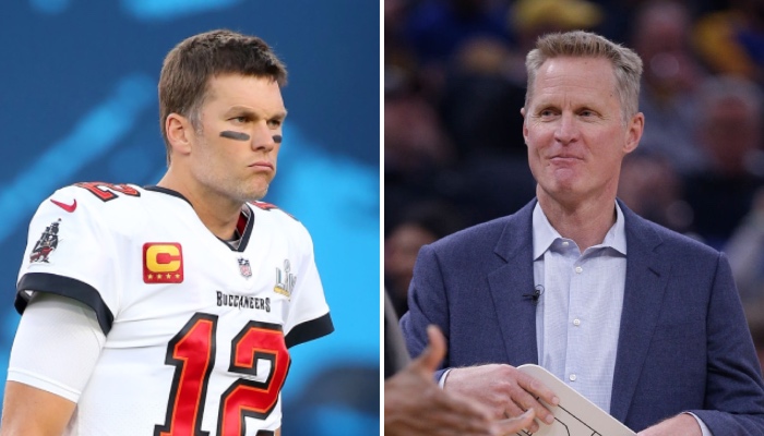 La superstar NFL des Tampa Bay Buccaneers, Tom Brady, vient de recevoir un tacle génial de la part de l'entraineur NBA des Golden State Warriors, Steve Kerr