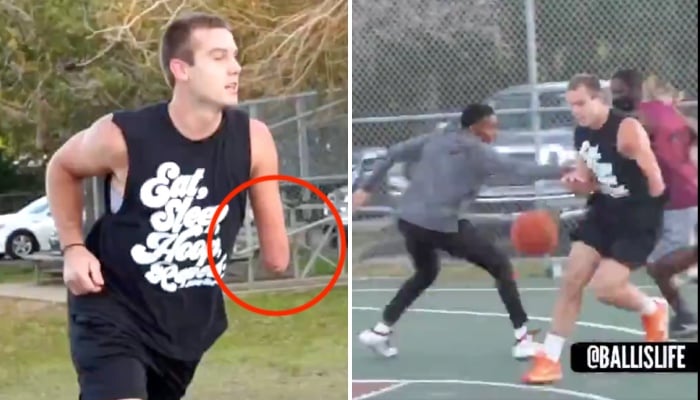 Zach Hodskins, le basketteur manchot, démonte un à un ses adversaires sur un playground