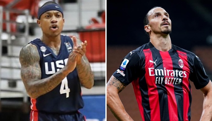 L'ancien meneur NBA, Isaiah Thomas, ici sous les couleurs de Team USA, a cartonné la star du football suédois, Zlatan Ibrahimovic