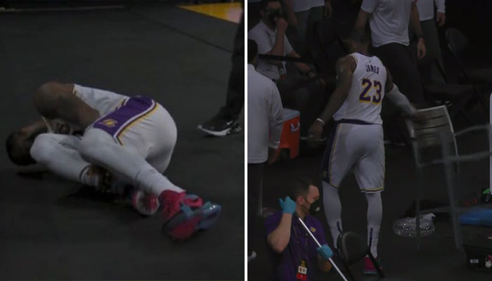 Blessure inquiétante pour LeBron, il laisse éclater sa frustration NBA