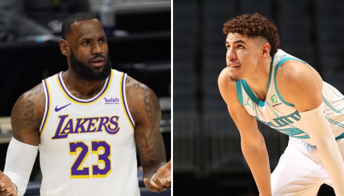 La superstar NBA des Los Angeles Lakers, LeBron James, incrédule suite aux récents propos tenus par le rookie des Charlotte Hornets, LaMelo Ball, à son égard