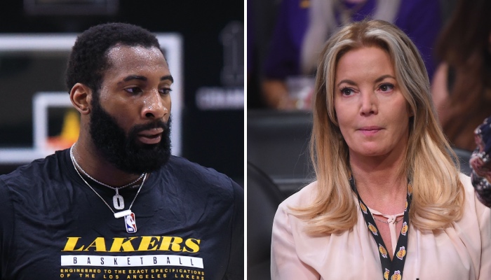 Le pivot star des Los Angeles Lakers, Andre Drummond, circonspect devant la récente publication de la propriétaire de la franchise, Jeanie Buss, dans laquelle il figure