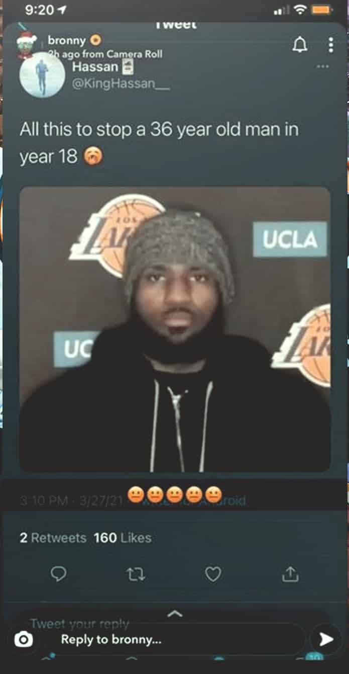 bronny james snapchat