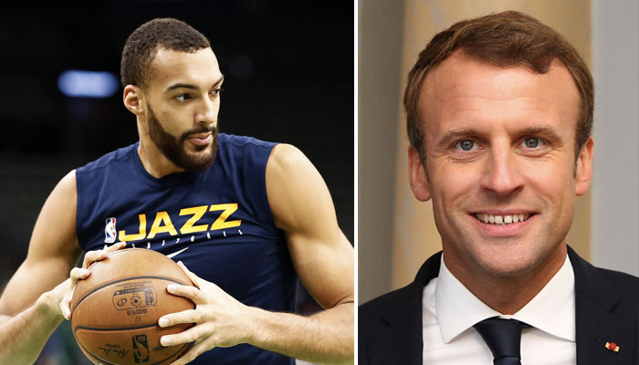 Rudy Gobert en NBA et Emmanuel Macron