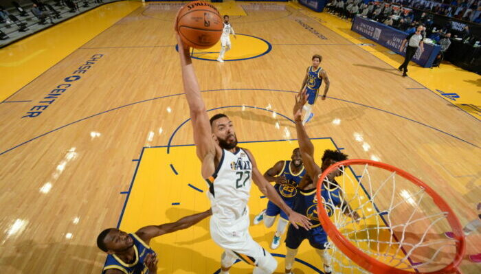 Rudy Gobert face aux Warriors