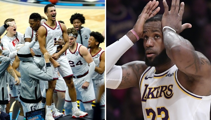 LeBron James a réagi à la victoire au buzzer de Gonzaga lors du Final Four