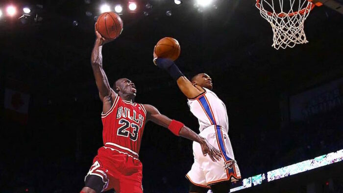 Michael Jordan et Russell Westbrook