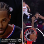 NBA – Kawhi tape un giga-poster sur un colosse, les fans explosent !