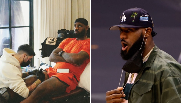 La superstar NBA des Los Angeles Lakers, LeBron James, a vu son tatoueur lui effectuer une demande plus qu'insolite récemment