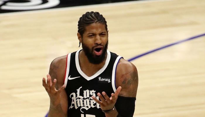 La star NBA des Los Angeles Clippers, Paul George, agacé par la stat assassine... et fausse qu'a diffusé ESPN à son sujet