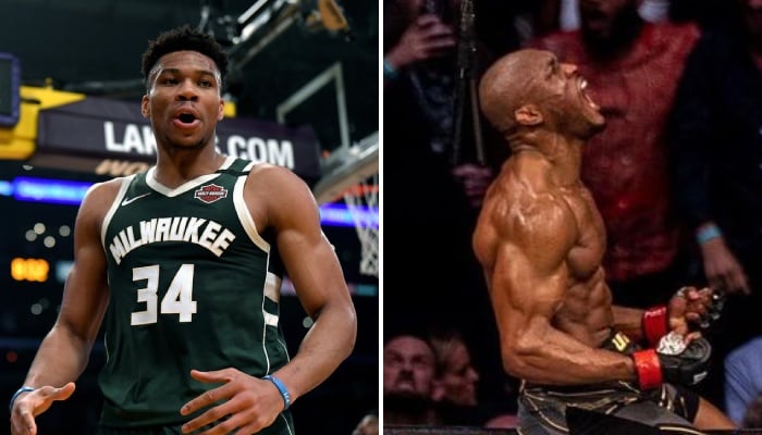 La superstar NBA des Milwaukee Bucks, Giannis Antetokounmpo, impressionnée par le KO adressé par le combattant UFC Kamaru Usman à son adversaire, Jorge Masvidal