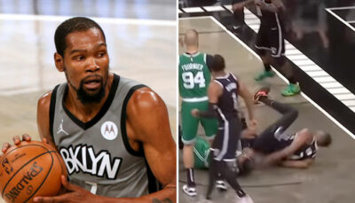 NBA – Kevin Durant miraculé après une chute archi-flippante