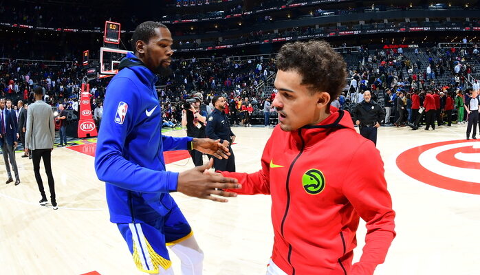Trae Young et Kevin Durant