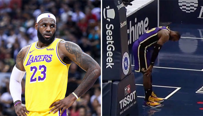 Grosse frayeur pour LeBron, qui se fait encore la cheville ! NBA