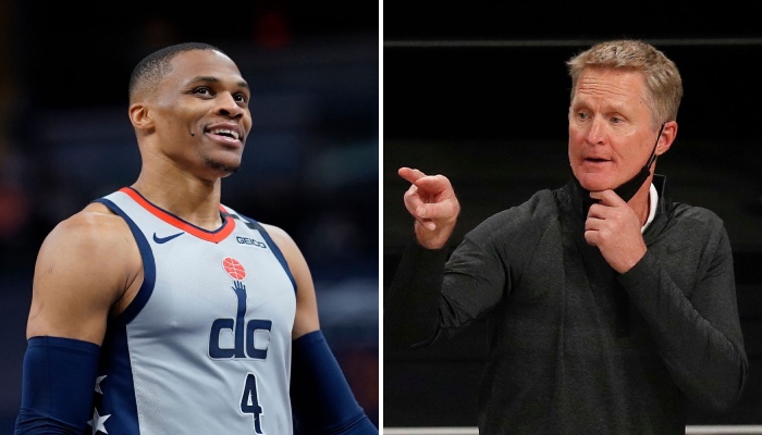 La superstar NBA des Washington Wizards, Russell Westbrook, a fait l'objet d'une comparaison avec une grosse légende all-time de la part de l'entraineur des Warriors, Steve Kerr