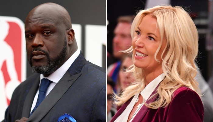 La propriétaire des Los Angeles Lakers, Jeanie Buss (droite), a été l'auteur d'un gros troll envers son ancien jouer, la légende NBA Shaquille O'neal (gauche)