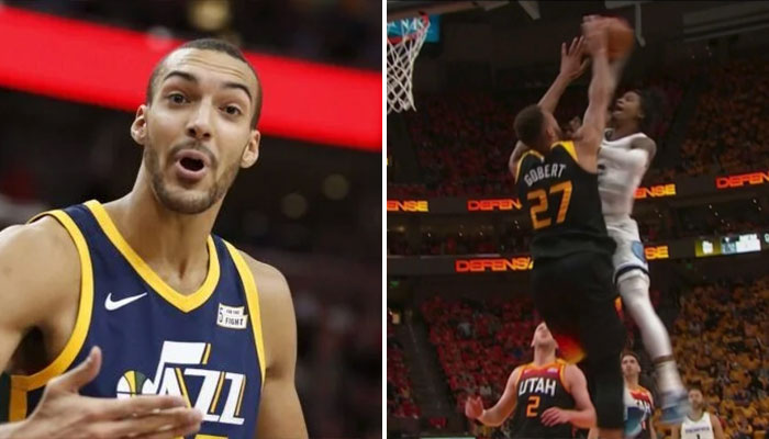 Rudy Gobert victimise Ja Morant sur un contre dément ! NBA