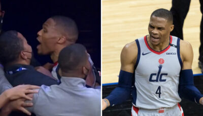 NBA – Russell Westbrook prêt à en découdre avec un fan dans une séquence lunaire !