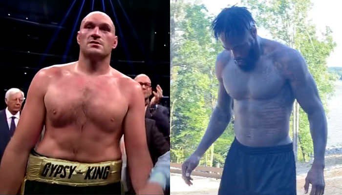 Tyson Fury et Deontay Wilder se chauffent