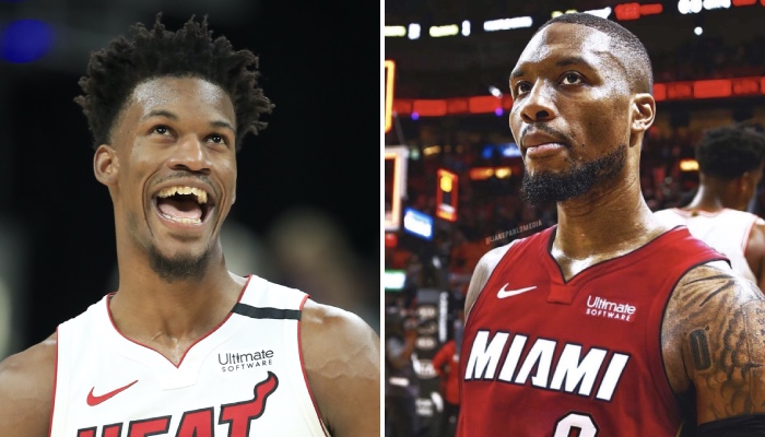 Damian Lillard et Jimmy Butler pourraient être coéquipiers à Miami en cas d'échange XXL