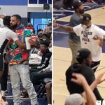 NBA/HS – LeBron et Drake disjonctent pendant le match de Bronny