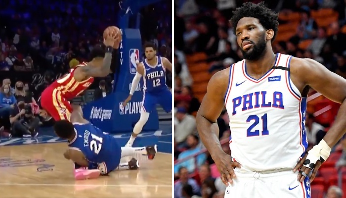 Joel Embiid a failli faire très mal à John Collins sur une action litigieuse