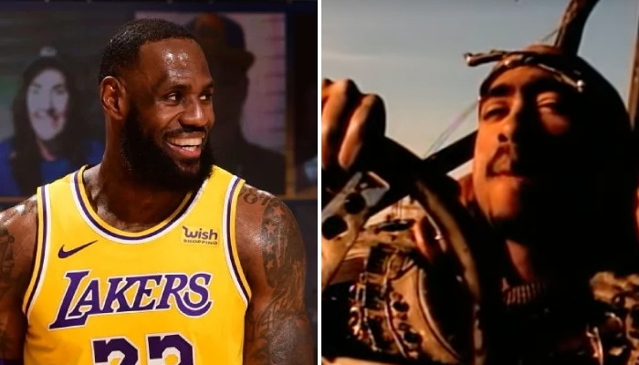 NBA LBJ souhaite un bon anniversairz à Tupac