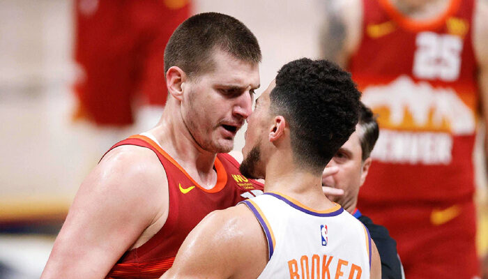 NBA Booker et Jokic se chauffent