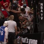 NBA – Bazar à Atlanta, Embiid et Collins s’embrouillent jusque dans les tribunes !