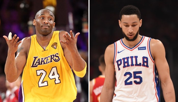 La légende NBA des Los Angeles Lakers, Kobe Bryant, avait réalisé une prédiction assassine au sujet du meneur des Philadelphia 76ers, Ben Simmons, en 2019, qui se vérifie pleinement aujourd'hui