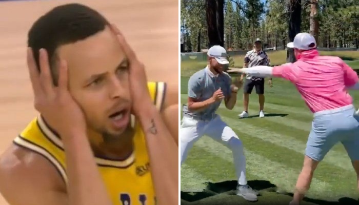 Stephen Curry a failli se faire rétamer par le boxeur Caelo Alvarez