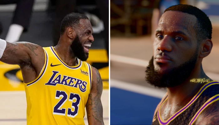 NBA LeBron sur NBA2K